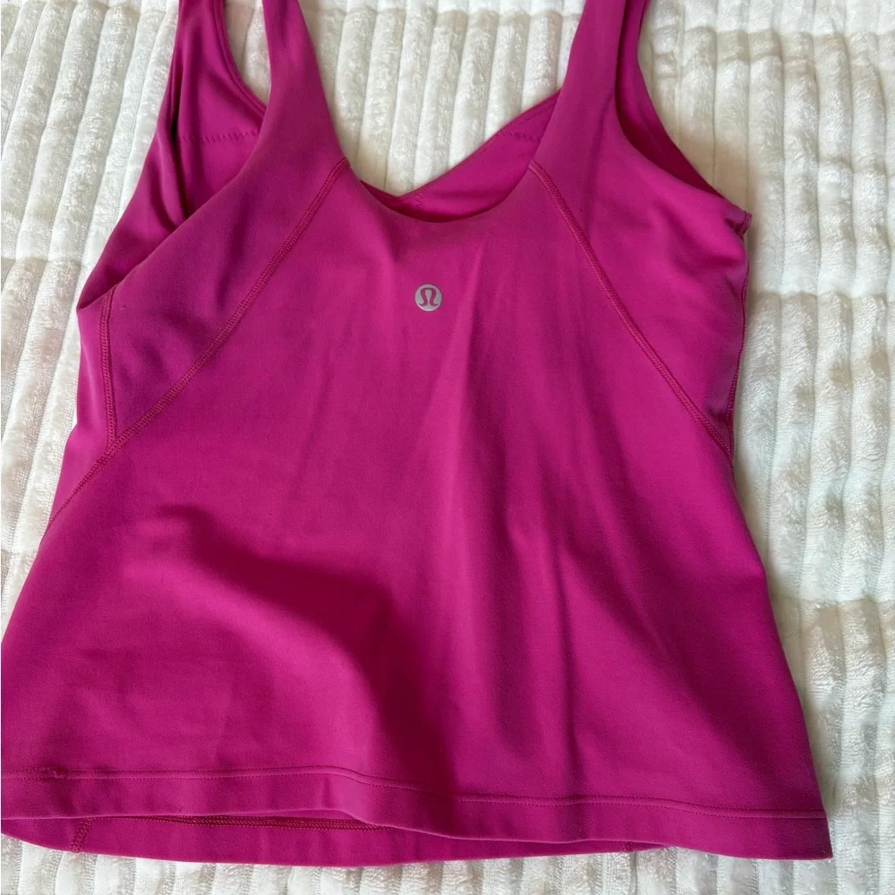 Lululemon Athletica Pink Fitted Sleeveless Camisole - Picture 2 of 4